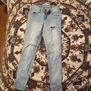 Faded/Ripped Blue Jeans